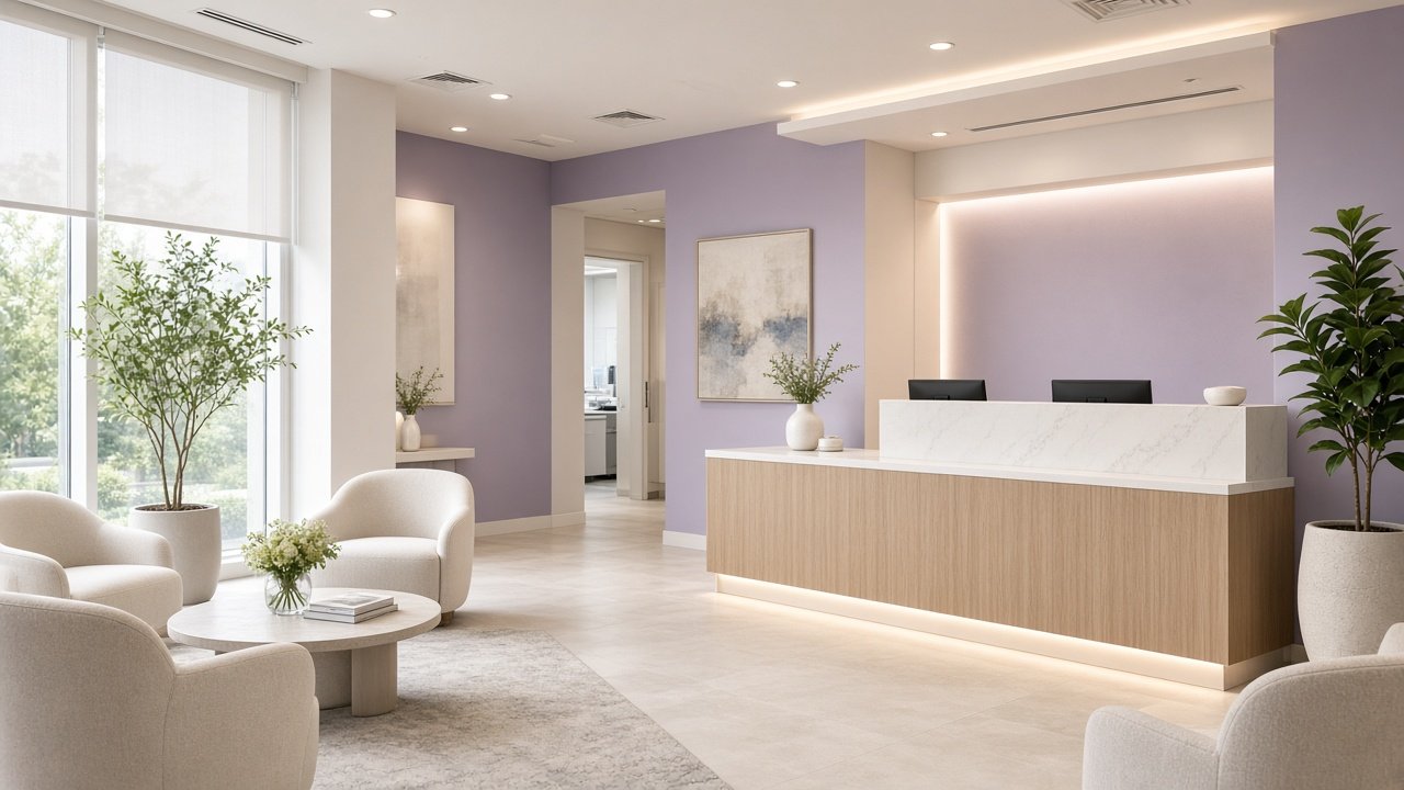 Modern dental clinic reception