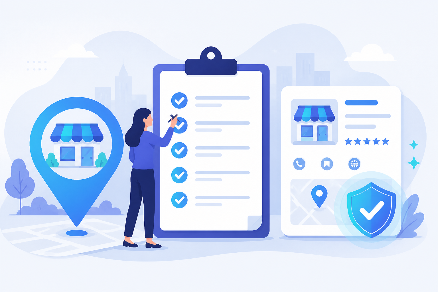 GMB profile setup and verification hero visual