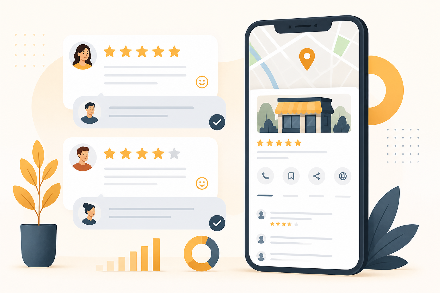 GMB review management hero visual