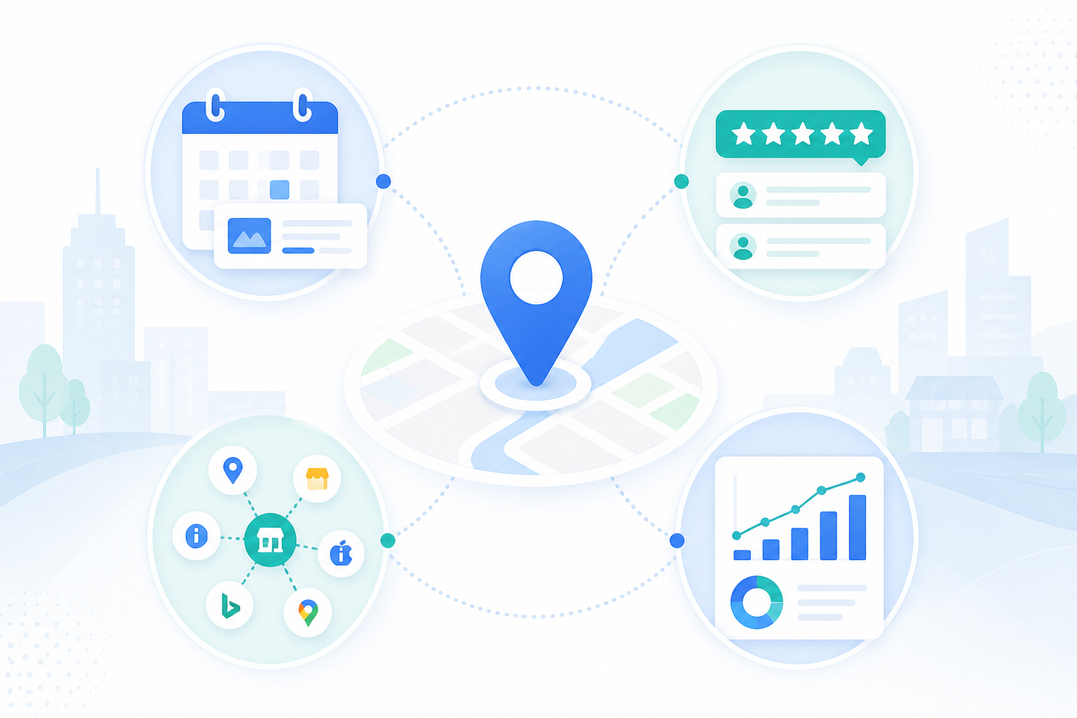 Local SEO add-ons hero visual for Google Business Profile growth
